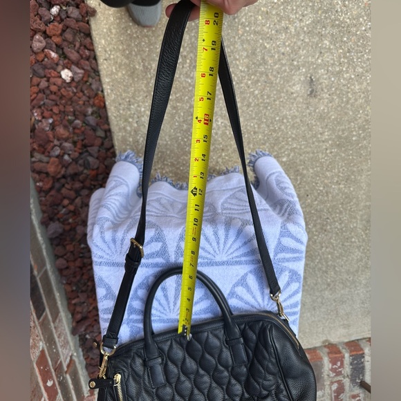 Vera Bradley Leather Marlo Satchel in Black - Picture 8 of 11